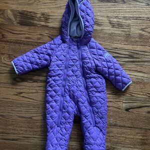 Snozu Purple Quilted Kids Footie
